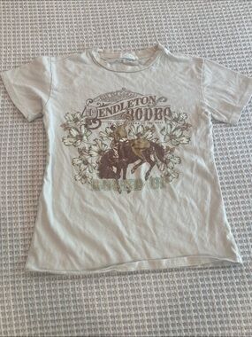 Full Tilt Beige Kids Short Sleeve Rodeo Graphic Tee
